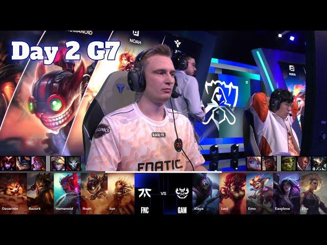 FNC vs GAM | Day 2 LoL Worlds 2024 Swiss Stage | Fnatic vs GAM Esports full