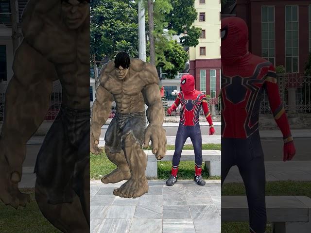 Spider Man transformed into an attacking Hulk  #shorts TikTok