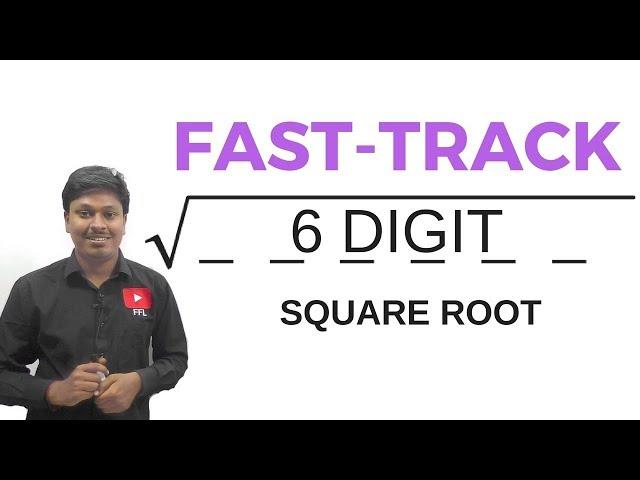 6 DIGIT SQUARE ROOT TRICK # for all Competitive Exams