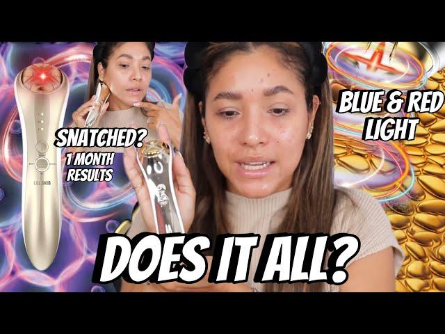 Red and Blue Light Therapy L&L Skin Kira 24K Gold Beauty Device Review and 1 Month thoughts