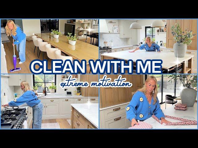 POWER HOUR Clean with me  Speed Cleaning my Messy House | Emily Norris