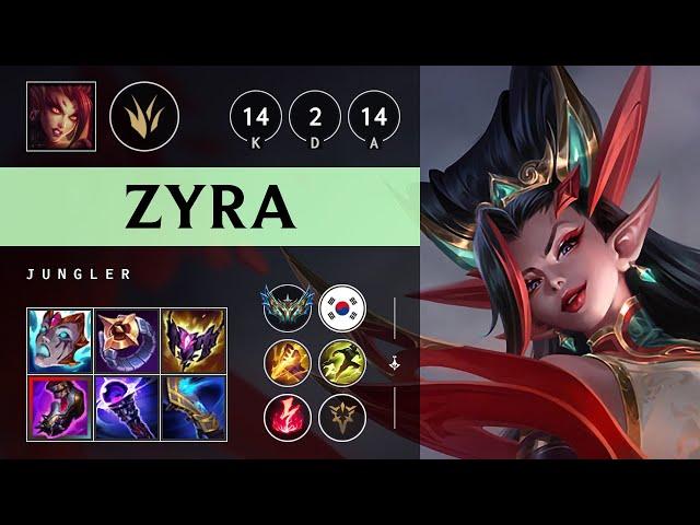 Zyra Jungle vs Lillia - KR Challenger Patch 25.05