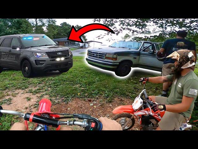 OLD MAN CALLS THE COPS! (Urban Pitbike ride)