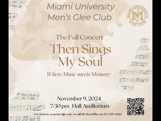 Miami University Men's Glee Club: 2024 Fall Concert