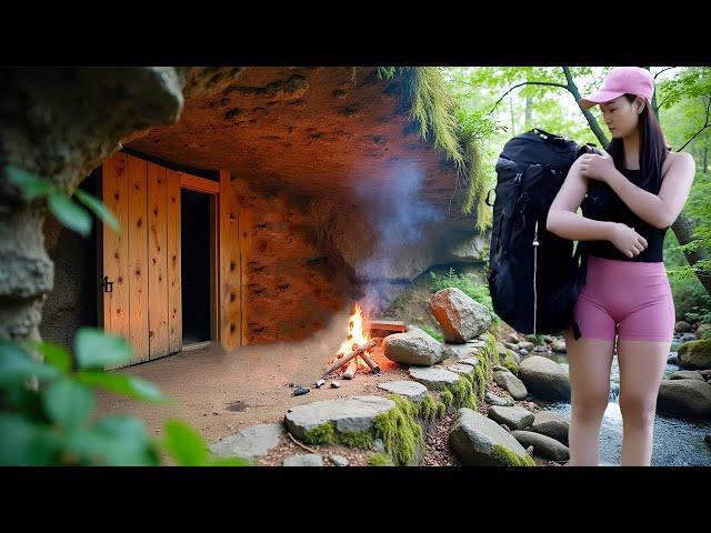 120 Days of Adventure in the Deep Forest. Build a Secret Shelter, Log Cabin - Great Bushcraft Trip