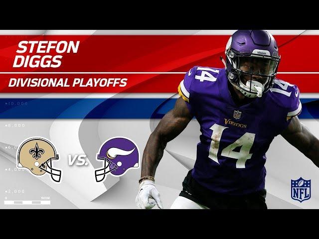 Stefon Diggs Highlights w/ Game-Winning TD! | Saints vs. Vikings | Divisional Round Player HLs