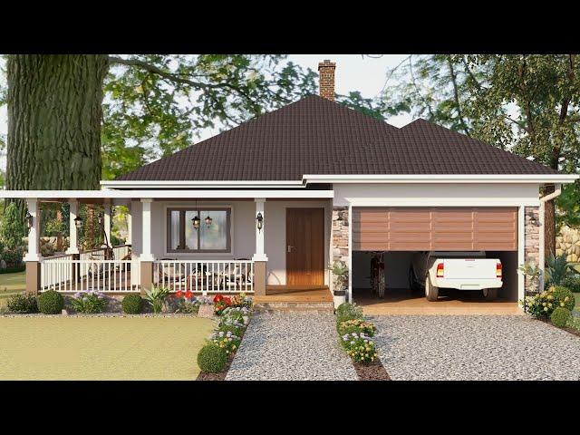 Absolutely Stunning House Design With Floor Layout I Cozy Home With Wrap Around Porch I 3 Bedroom