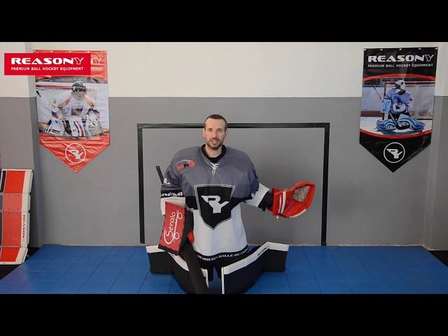 PRO MP ball hockey goalie pads with sliders introduction