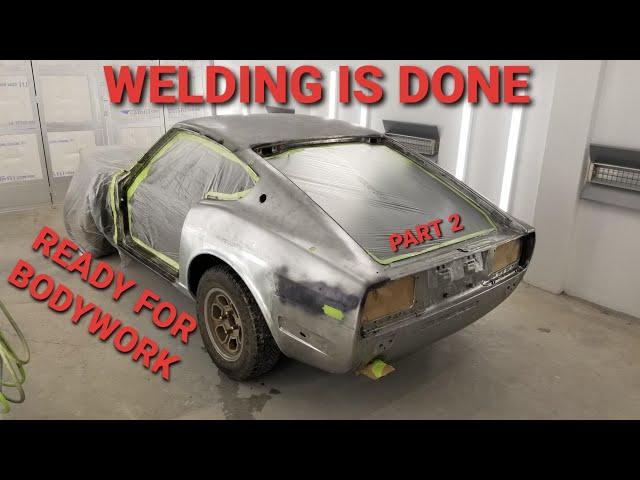 Finishing All The Metal Work and Spraying Epoxy Primer Datsun 240Z Part 2