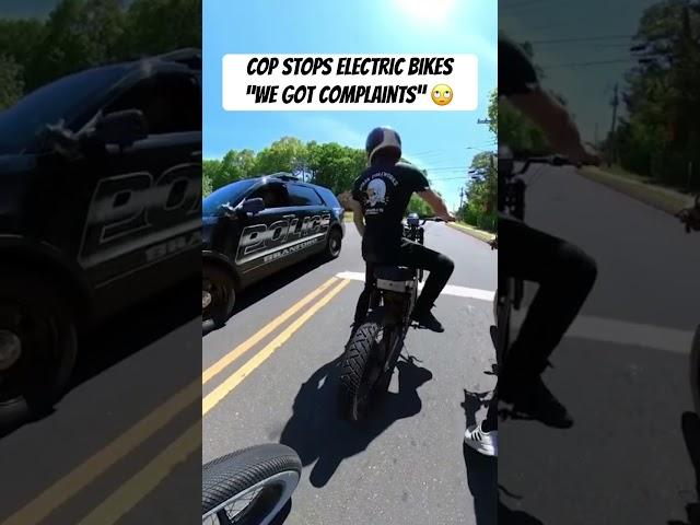 Cop Pulls over Electric Group Ride for Complaints 