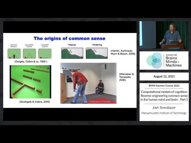 Computational models of cognition:Reverse-engineering common sense in the human mind and brain Pt 1