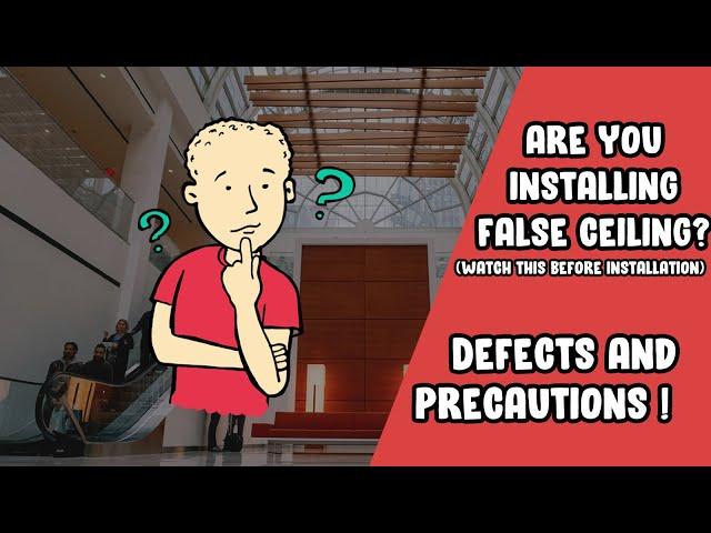 Is false ceiling safe? || Defects and disadvantages || civilogy