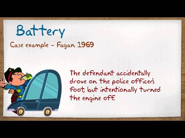 Non-fatal Offences (Battery, Assault, ABH, GBH) - A2 Criminal Law