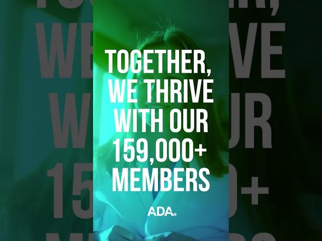 Hi! We're the American Dental Association.  #togetherwethrive #americandentalassociation