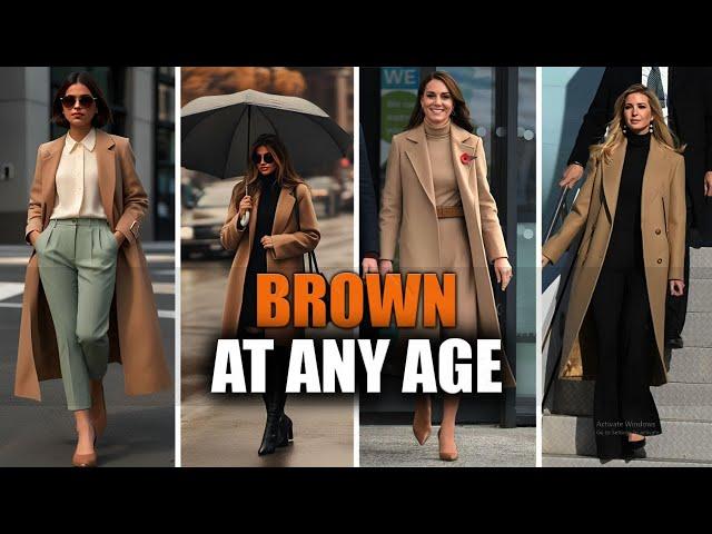 Brown Magic ! Elegant Colour Combinations for Women Over 50"