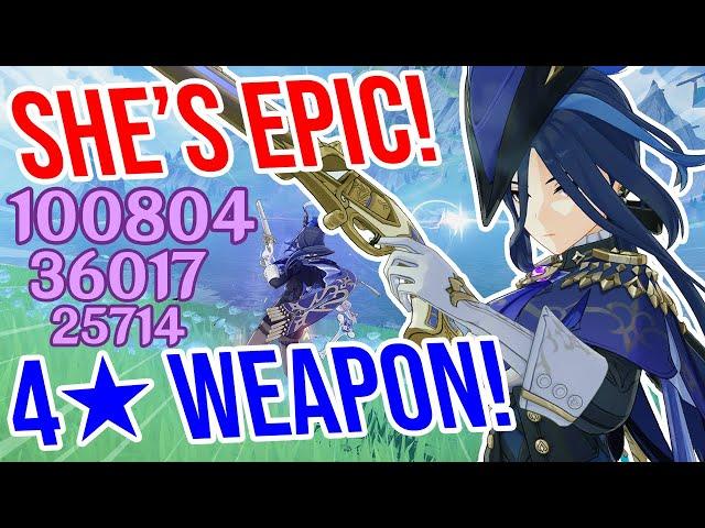 C0 Clorinde is EPIC! 4 Weapon Showcase! Genshin Impact