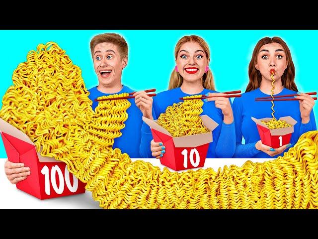 تحدي 100 طبقة من الطعام | تحديات مضحكة Multi DO Challenge