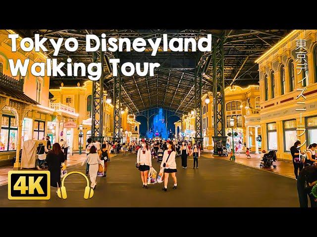 [4K JAPAN] Tokyo Disneyland Walking Tour at night (Oct. 2021)