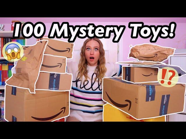 I *BLINDLY* Ordered 100 Mystery Toys from Amazon!!⁉️ (our BEST haul yet?!🫢) | Rhia Official