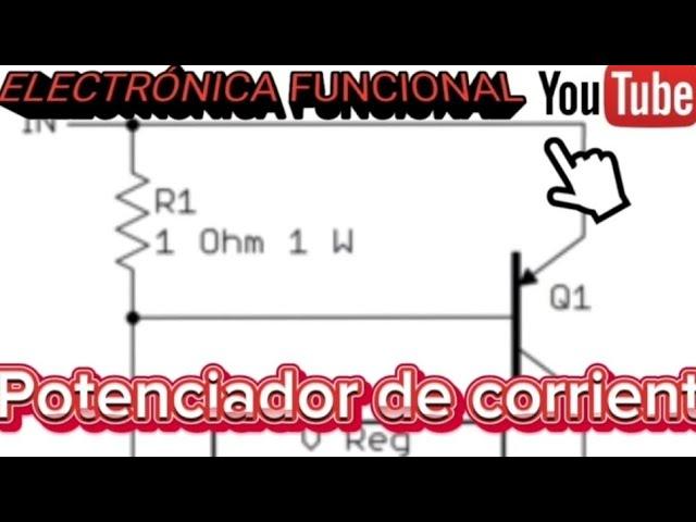 Amplificador de corriente para fuentes de alimentación.