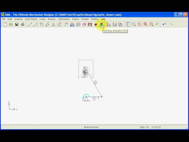 Import Graphics components at a SAM mechanism