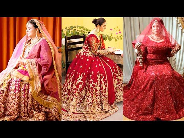 Beautiful Wedding Lehenga Ideas for Plus Size Brides || Bridal Lehenga Collection for Size Plus