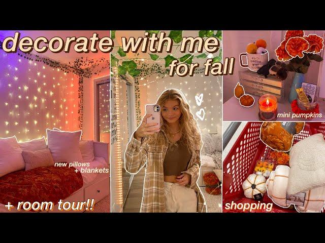 DECORATE WITH ME: fall room MAKEOVER & TOUR 2021!!