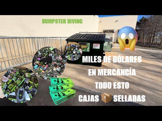 DUMPSTER DIVING Miles DE DÓLARES EN MERCANCÍA TODO ESTO CAJAS  Selladas#dumpsterdiving #usa