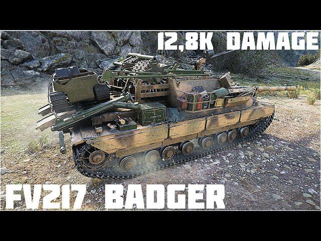 FV217 Badger 12,8K DAMAGE 9 KILLS • 1vs7 Kolobanov • World of Tanks