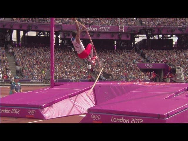 Lazaro Borges (CUB) Snaps Pole - Pole Vault - London 2012 Olympics