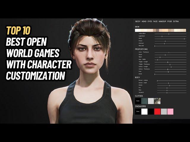 TOP 10 BEST OPEN WORLD GAMES WITH CHARACTER CUSTOMIZATION