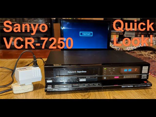 Quick look! - Sanyo VCR7250 NTSC Betamax Ep 1 S1