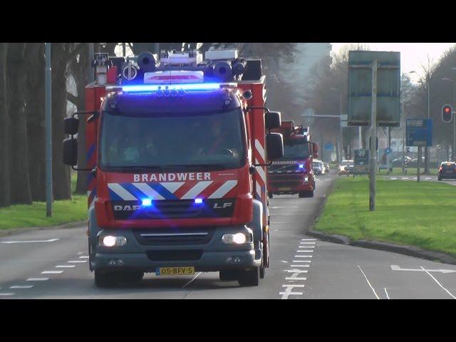 Veel brandweer & politie met spoed door Rotterdam e.o.