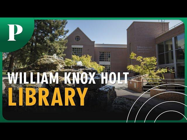 Tour the William Knox Holt Library at University of the Pacific