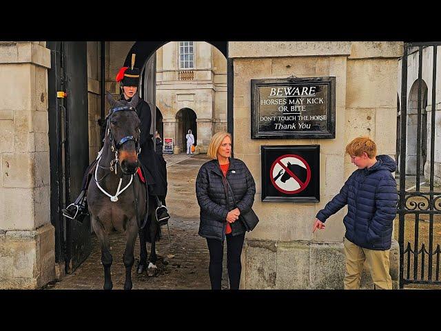 Mum's EMBARRASSING Moment with King's Guard at Horse Guards!