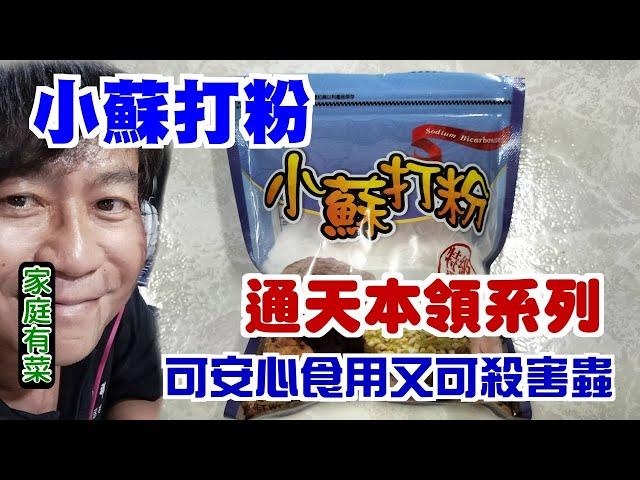 【家庭有菜】小蘇打粉的妙用，可食用可殺蟲可調整土質(第一集)