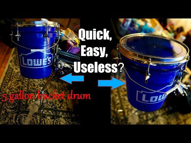 Making a 5 Gallon Bucket Tom Drum! Super Easy!