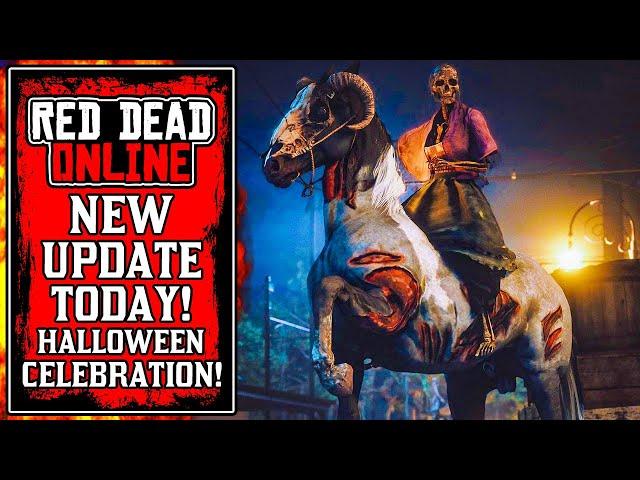 Rockstar's New HALLOWEEN Update! The NEW Red Dead Online UPDATE Today (RDR2)