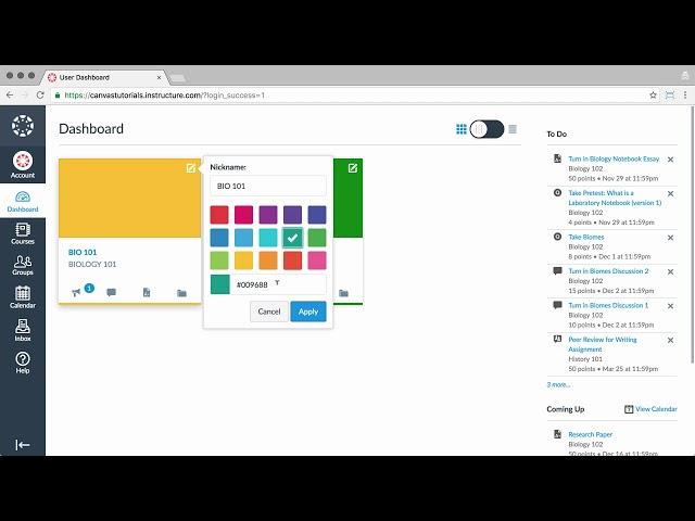 Canvas Overview for Students   Canvas Tutorial Video Series