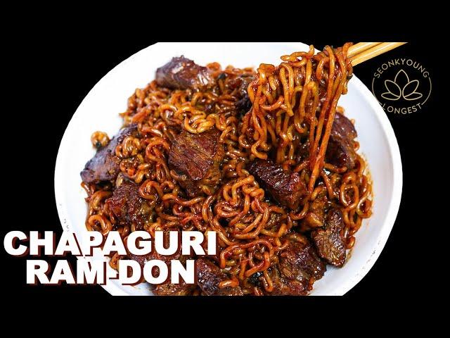 The BEST Chapaguri Ram-Don Recipe with Steak | From Movie Parasite