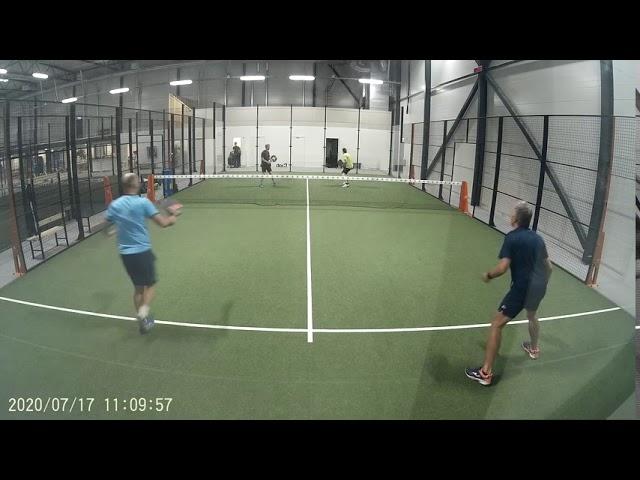 Mellbypadelcenter 17/7-20   L Zurka  F Lorentzon   VS:  J Håkansson  X X