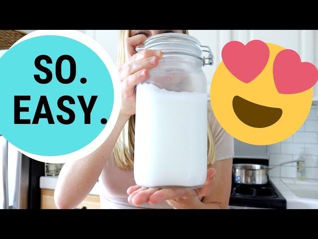 How to Make COCONUT MILK at Home in 5 MINUTES!