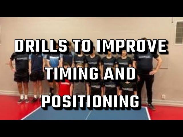 Table Tennis drills to improve your TIMING and POSITIONING | Best Tips for Table Tennis Players