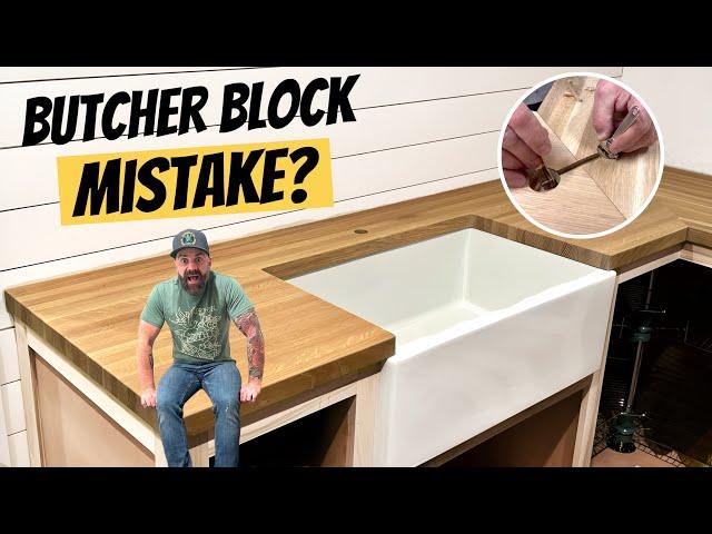 How To Install Butcher Block Countertops || I Screwed Up a Little