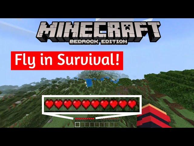 How to fly in Survival in Minecraft Bedrock