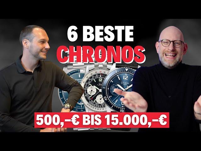 TOP 6 Chronographen für JEDES Budget | feat. Benedict @altherr1957