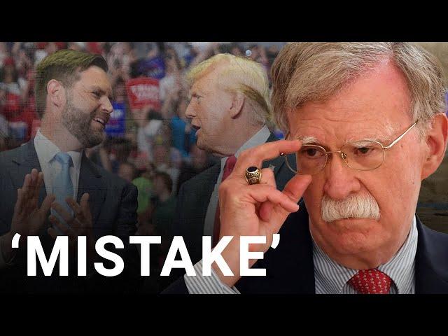 ‘A self-indulgent mistake’: John Bolton annihilates JD Vance, Trump’s VP pick