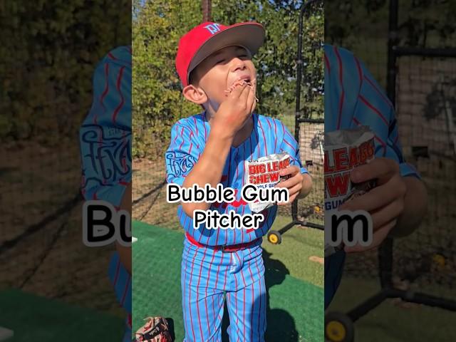 Bubble Gum Pitcher vs Sunflower Seed Pitcher #baseball #baseballlife #9u #baseballpitcher