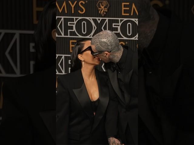 Kourtney Kardashian & Travis Barker’s major #Emmys PDA!  #shorts #kourtneykardashian