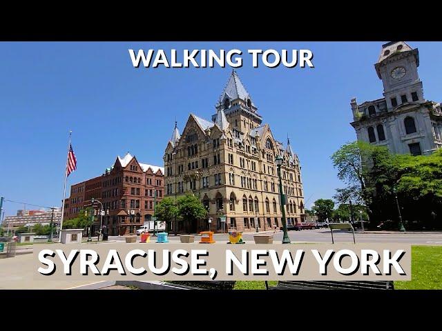 Discover Downtown Syracuse: Guided Walking Tour in 4K | Explore the Heart of New York State ‍️
